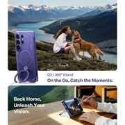 Custodia MagSafe per Samsung Galaxy S26 Ultra Torras Ostand Q3 Air - Viola scuro