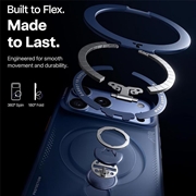 Custodia MagSafe per iPhone 18 Pro Max/17 Pro Max Torras Ostand Q3 Air - Blu Scuro