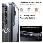 Custodia Skin-Touch Torras Samsung Galaxy S26 con pulsanti intercambiabili - Trasparente
