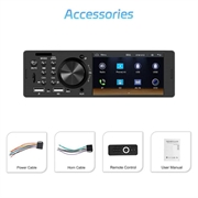 Stereo per auto Bluetooth con schermo tattile e CarPlay/Android Auto - SD, AUX, USB