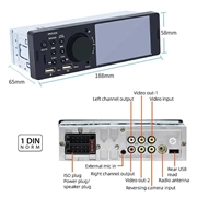 Stereo per auto Bluetooth con schermo tattile e CarPlay/Android Auto - SD, AUX, USB