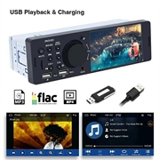Stereo per auto Bluetooth con schermo tattile e CarPlay/Android Auto - SD, AUX, USB
