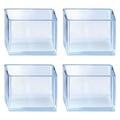 Tappi trasparenti per gambe di sedie - 40x40mm - 4 pz.