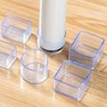 Tappi trasparenti per gambe di sedie - 40x40mm - 4 pz.