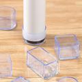 Tappi trasparenti per gambe di sedie - 40x40mm - 4 pz.