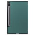 Custodia Smart Folio per Samsung Galaxy Tab S8 serie Tri-Fold - Verde nerastro