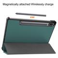 Custodia Smart Folio per Samsung Galaxy Tab S8 serie Tri-Fold - Verde nerastro