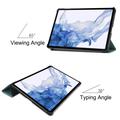 Custodia Smart Folio per Samsung Galaxy Tab S8 serie Tri-Fold - Verde nerastro