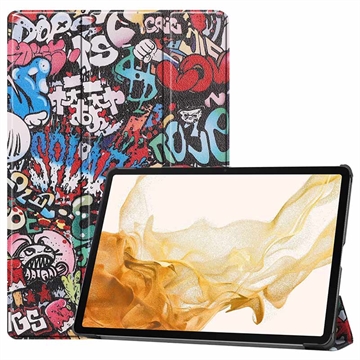Custodia Smart Folio serie Tri-Fold per Samsung Galaxy Tab S10+ - Graffiti