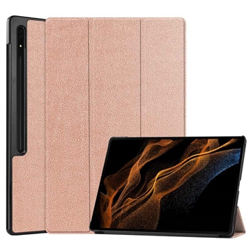 Custodia Smart Folio serie Tri-Fold per Samsung Galaxy Tab S9 Ultra - Rosa Oro
