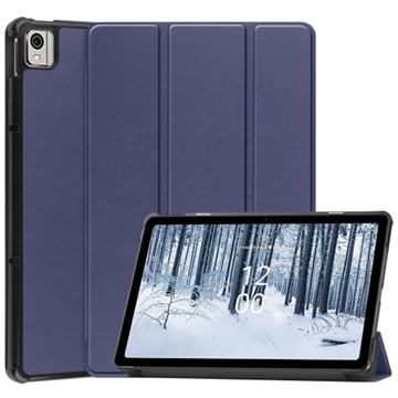 Custodia Smart Folio Serie Tri-Fold per Nokia T21 - Blu