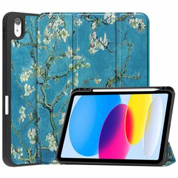 Custodia Smart Folio serie Tri-Fold per iPad (2022) - Fiori bianchi