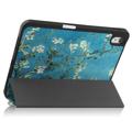 Custodia Smart Folio serie Tri-Fold per iPad (2022) - Fiori bianchi