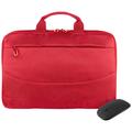 Set Tucano Idea: borsa per laptop da 15.6" con mouse wireless - Rosso
