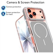 Custodia ibrida bicolore per iPhone 18 Pro - Compatibile con MagSafe - Grigia