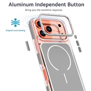 Custodia ibrida bicolore per iPhone 18 Pro Max - Compatibile con MagSafe - Grigia