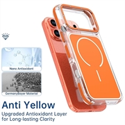 Custodia ibrida bicolore per iPhone 18 Pro Max - Compatibile con MagSafe - Arancione