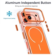 Custodia ibrida bicolore per iPhone 18 Pro Max - Compatibile con MagSafe - Arancione