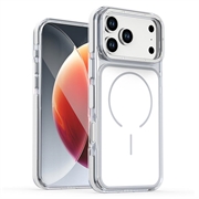 Custodia ibrida bicolore per iPhone 18 Pro Max - Compatibile con MagSafe - Bianca