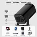 Proiettore intelligente e console per videogiochi retrò U1 Mini - Android 14, oltre 36.000 giochi - Nero