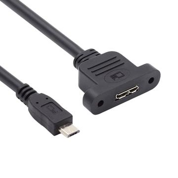 U3-012-MM Cavo di prolunga da Micro 3.0 Tipo-B femmina a Micro USB 2.0 maschio a 5 pin da 50 cm 480 Mbps con montaggio a vite