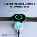 Caricabatterie wireless magnetico U30 per Apple Watch, AirPods, Galaxy Watch e Pixel Watch - Bianco