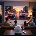 Proiettore intelligente U6 Android 14 H723 con 2 controller di gioco wireless