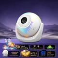 Proiettore intelligente U6 Android 14 H723 con 2 controller di gioco wireless