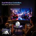 Proiettore intelligente U6 Android 14 H723 con 2 controller di gioco wireless