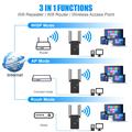 U6 Dual-Band WiFi Booster / Router 1200Mbps con 4 antenne - Nero