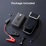 Ugreen ES703 Avviatore di emergenza 4 in 1 - Compressore d\'aria, power bank da 10000mAh, torcia a LED - Nero