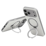Custodia con supporto girevole UNIQ Elix 360 per iPhone 18 Pro/17 Pro - Compatibile con MagSafe - Grigio chiaro