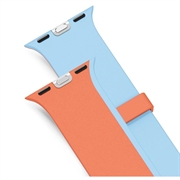 Cinturino magnetico reversibile UNIQ Revix IV per Apple Watch 40/41/42mm - Arancione / Blu