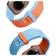 Cinturino magnetico reversibile UNIQ Revix IV per Apple Watch 40/41/42mm - Arancione / Blu