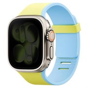 Cinturino magnetico reversibile UNIQ Revix IV per Apple Watch 44/45/46/49mm - Verde lime / Blu