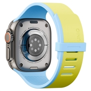 Cinturino magnetico reversibile UNIQ Revix IV per Apple Watch 44/45/46/49mm - Verde lime / Blu