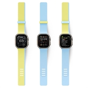 Cinturino magnetico reversibile UNIQ Revix IV per Apple Watch 44/45/46/49mm - Verde lime / Blu