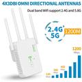 UNT-10 Booster WiFi Dual-Band / Router 1200Mbps - Spina UE - Bianco