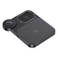 USAMS US-CD190 Caricatore wireless da tavolo 3 in 1 da 15 W per iPhone, iWatch, AirPods Pad di ricarica leggera