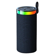 Altoparlante portatile Bluetooth 5.4 USAMS YX018 - Luci RGB, potenza audio 10W - Nero