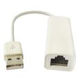 Cavo adattatore da USB 2.0 a Ethernet RJ45 - Bianco
