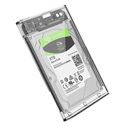 Custodia per HDD/SSD SATA USB 3.0 da 2.5" - Trasparente