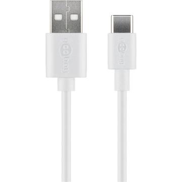 Cavo da USB-C 3.1 a USB-A 2.0 maschio - 2 m - Bianco