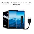 Adattatore audio USB-C / 3.5mm - Supporto audio e chiamate - Nero