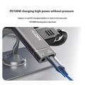 Adattatore da USB-C a HDMI 4K con USB-C PD da 100 W e mini jack per Mac, iPhone, Android
