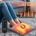 Scaldapiedi elettrico USB con 4 livelli di calore e timer - Grigio