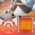 Scaldapiedi elettrico USB con 4 livelli di calore e timer - Grigio