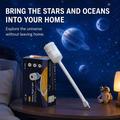 Lampada da notte con proiettore USB Galaxy - 13 dischi a forma di stella, design flessibile a collo d\'oca a 360 - Bianca