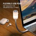 Lampada da notte con proiettore USB Galaxy - 13 dischi a forma di stella, design flessibile a collo d\'oca a 360 - Bianca