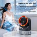 Ventilatore da tavolo portatile USB con serbatoio da 450ml - Grigio